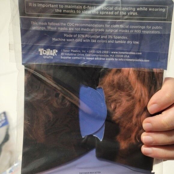 dark dog face mask - new in package - Picture 2 of 2